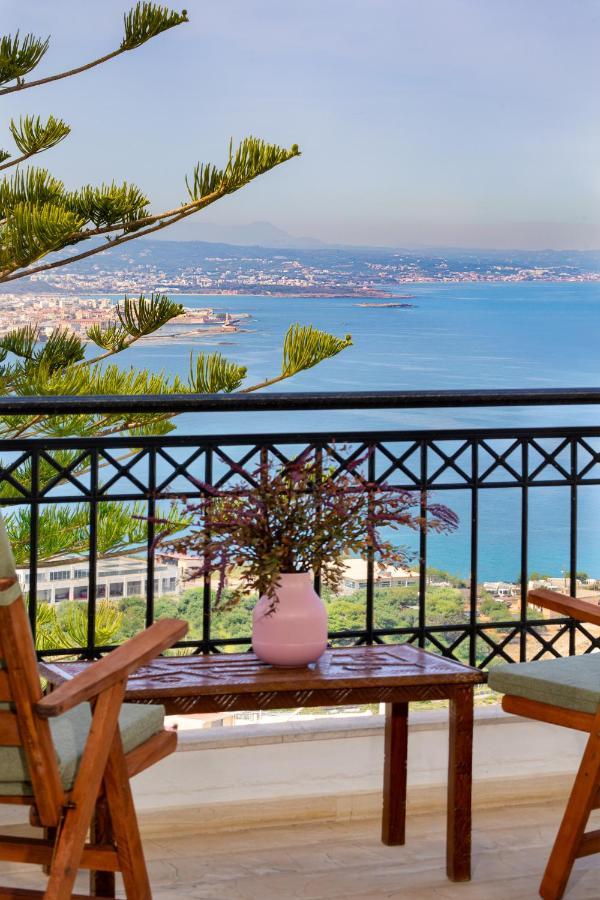 Sunset Home With Sea View Hriszí Aktí Haniá Kültér fotó